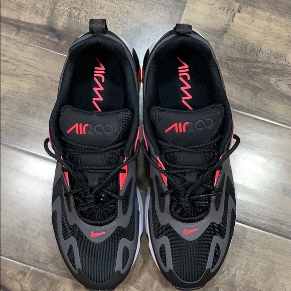 NIKE AIR MAX 200 Thunder Grey/Hot Punch-Black - Picture 10 of 16